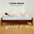 thumbnail image 3 of HZshop 3 Inch 7-Zone Queen Memory Foam Mattress Topper, Gel Infused Foam Mattress Topper for Pressure Relief, Made with CertiPUR-US® Certified Foam, Queen Size Bed Topper, 3 of 5