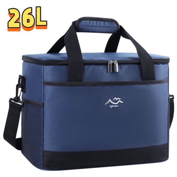 TRANSLINK Extra Large 26L Insulated Lunch Bag, Road Trip & Camping Cooler for Beach Picnic, Leakproof Reusable Car Trunk Grocery Tote for Men Women