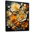 thumbnail image 2 of Designart "Buttercups With Signature Curves" Buttercups Floater Framed Wall Art Living Room, 2 of 5