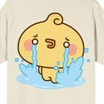 thumbnail image 4 of Piyomaru Crying Emoji Men's Natural Crew Neck Short Sleeve T-shirt-3XL, 4 of 4