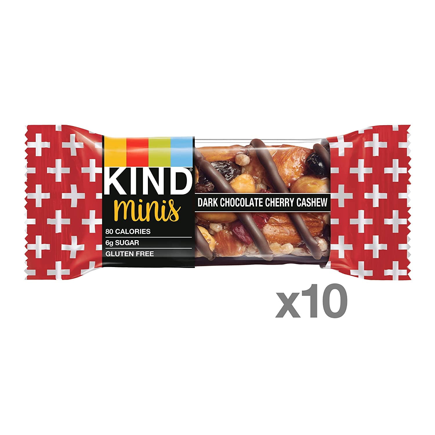 Kind Minis Dark Chocolate Cherry Cashew -- 10 Bars Pack of 2