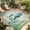 Turquoise Brown Green, variant on Seahorse Coastal Outdoor Rug for Patio/Deck/Porch, Non-Slip Large Area Rug 3 x 5 Ft, Vintage Nautical Ocean Starfish Compass Indoor Outdoor Rugs Washable Area Rugs, Camping Rug Carpet Runner
