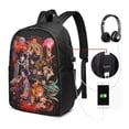 thumbnail image 2 of Demon Slayer 17 Inch Travel Backpack Casual Laptop Backpack With Usb Charging Port Daypack Bookbags, 2 of 9