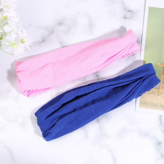 MUSEYA 5Pcs Daily Headdress for Women Soft Headbands Cotton Elegant Options in Black Grey