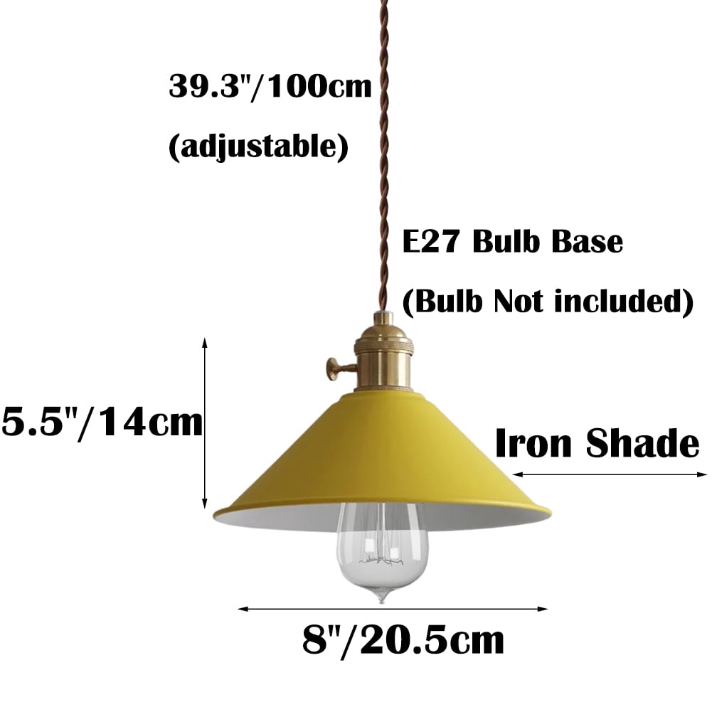Small Industrial Retro Style Pendant Lighting for Kitchen Sink, Mini Vintage Metal Dining Room Pendant Light Fixtures Over Table, Single Rustic Farmhouse Hanging Lamp Ceiling Chandelier