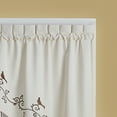 thumbnail image 2 of CHF and You Birds Tailored Window Swag Curtain One Pair, Energy Efficient, Brown, Polyester, Rod Pocket, Adult, 2 of 5