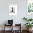 thumbnail image 3 of Art.com Rabbit on Bike Art Print by Fab Funky, White Frame Wall Art, 23" x 29", 3 of 5