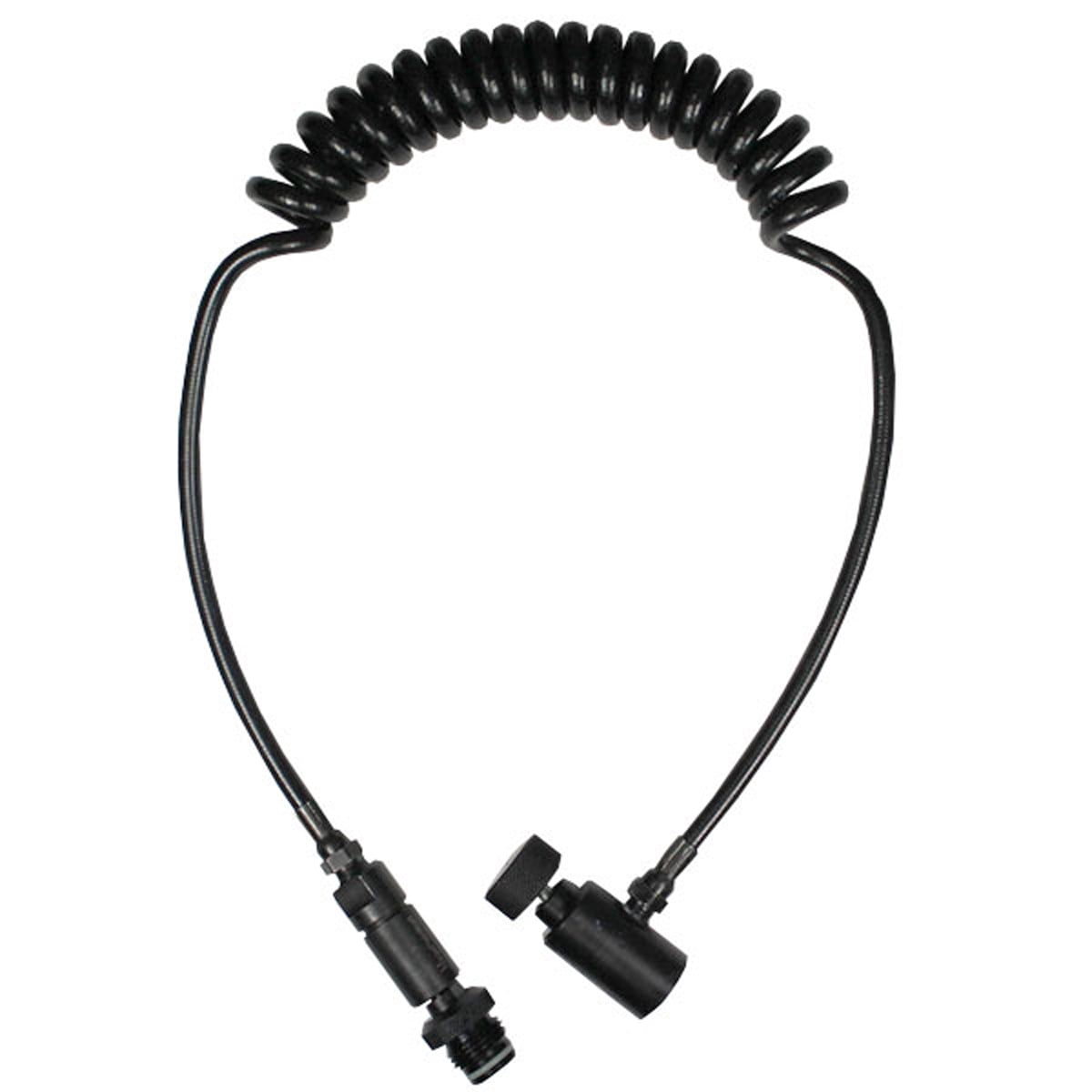Ninja Paintball Remote Hose Coiled with Push To Connect Coupler