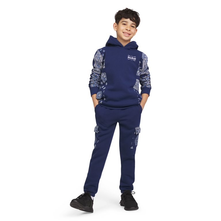 snoop dogg パーカー スウェット セットアップ Dogg Supply by Snoop Dogg Boys' Paisley Long Sleeve Pullover