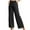 Black, variant on Annhoo Womens Casual Pants Drawstring Elastic Waist Wide Leg Trousers with Pockets Trendy Loose Business Comfy Bottoms