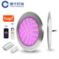 thumbnail image 2 of Luces LED para piscina con wifi Tuya, lámpara subacuática RGB para piscina de 18 W, 25 W, 35 W y 12 V, con relleno de resina IP68, proyector LED de color RGB para piscina, 2 of 5