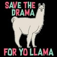thumbnail image 3 of CafePress - Save The Drama For Yo Llama Men's Dark Pajamas - Men's Dark Loose Fit Cotton Pajama Set, 3 of 7