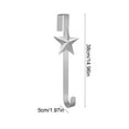 thumbnail image 3 of NWOKYZGH 1Pc Christmas Wreath Hanger Over the Door Metal Wreath Hook Star Snowflake Christmas Tree Wreath Holder for Xmas Party Decor Door Wall Home office, 3 of 6