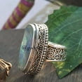 thumbnail image 4 of Abalone Shell Ring: 925 Sterling Silver Boho Gemstone, 4 of 10