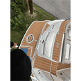 thumbnail image 3 of 2004 Sea Ray Sundeck 220 Swim Platform Cockpit Pad Boat EVA Foam Teak Floor Mat, 3 of 10