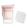 thumbnail image 4 of Colador de yogur griego con tapa, filtro de presión con resorte, herramienta de cocina doméstica, filtro de leche de soja, tarro para té, queso, jugo, Rosa, 4 of 8