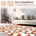 thumbnail image 2 of ODIKA 8' Machine Washable Non-Slip Area Rug, Asymmetrical Interlocking Spotted Motif with Naturalistic Contours High Traffic Rug, Brown, 298495, 2 of 7