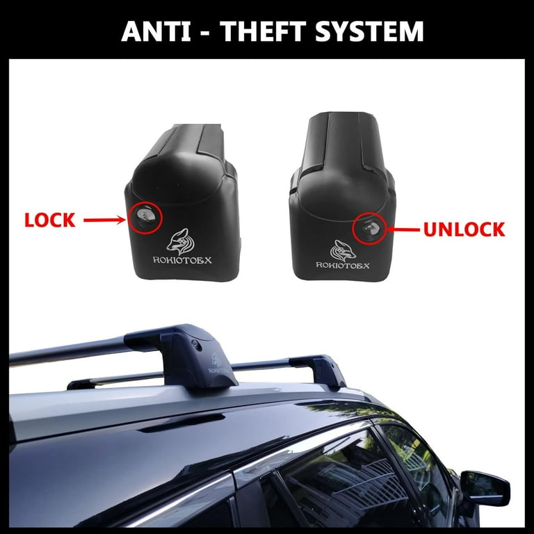 ROKIOTOEX Coyote Roof Rack Crossbars Fit for 2007-2012 Hyundai