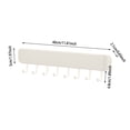 thumbnail image 3 of No Drilling Kitchen Utensil Hanger Wall Mounted with Adjustable Hooks, Adhesive Removable Hanging Rail Rack for Cooking Utensils Spoons Mugs Cups Towels Pot Holders Organization, 3 of 4