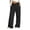 Black, variant on Timegard Girls Sweatpants Kids Wide Leg Pants Elastic High Waist Loose Comfy Lightweight Trousers Fall