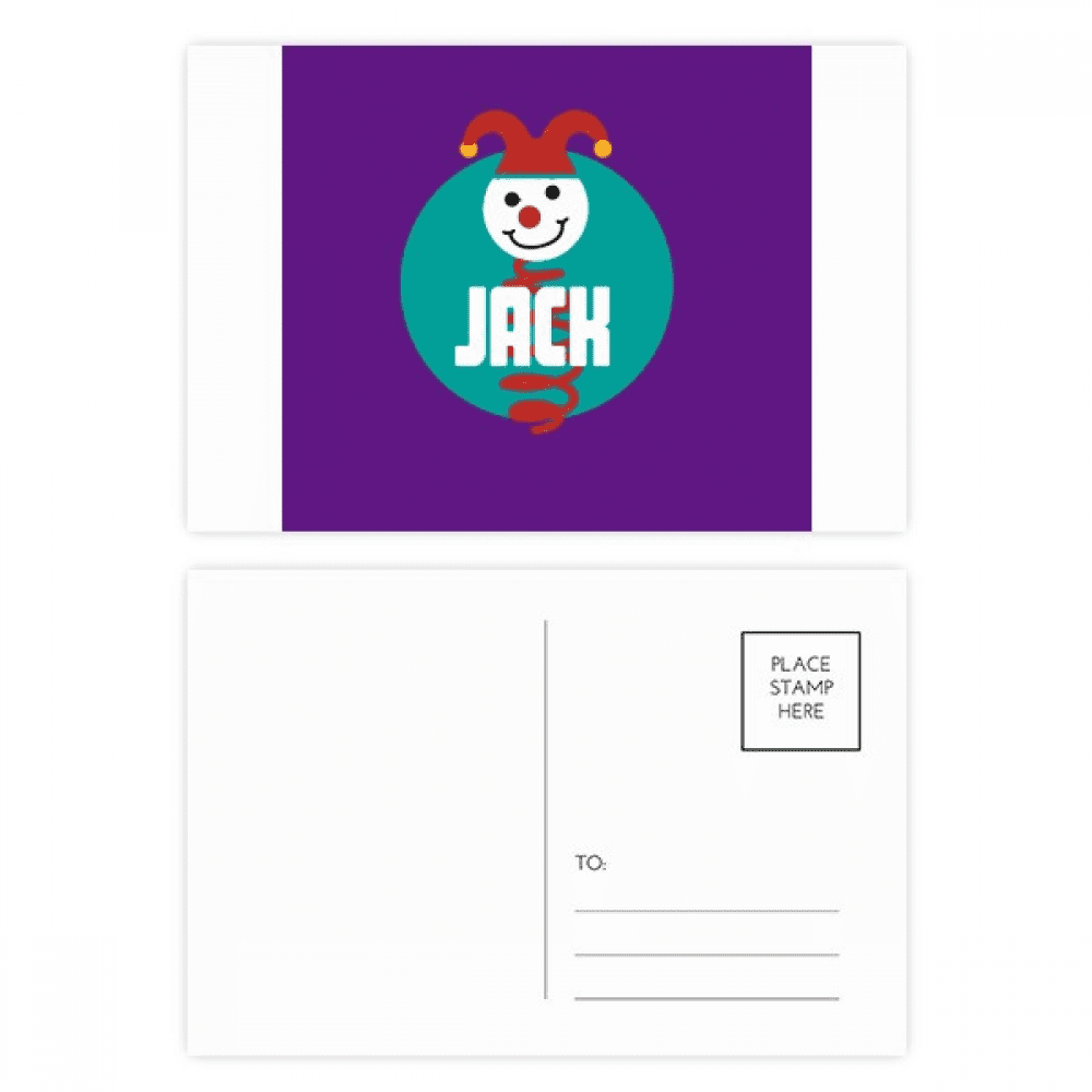 happy halloween jack postcard set birthday mailing thanks greeting card