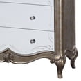 thumbnail image 4 of Chest with Mirror Front and Molded Trim, Antique Silver, 4 of 5