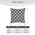 thumbnail image 4 of Xecao Checkerboard With Snowflake 1 Print Soft Velvet Decorative Throw Pillow Covers, Square Cushion Cases for Bed, Sofa, Living Room, Car, and Indoor Outdoor Use-16"x16", 4 of 8