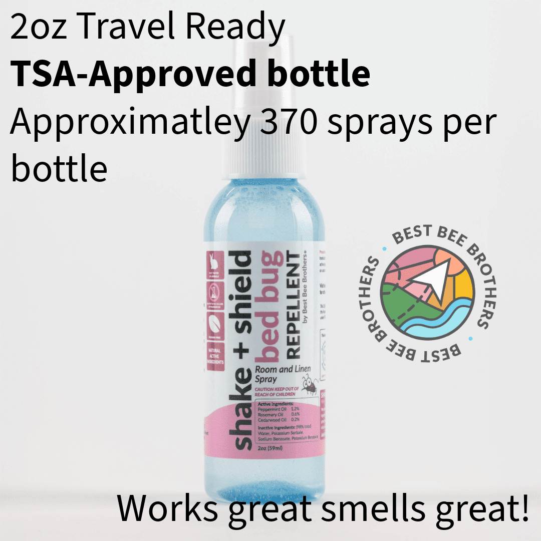 Best Bee Brothers Natural Bed Bug Spray Essential Oil 4 Pack, 2 oz