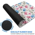thumbnail image 6 of Long Mouse Pads for Desk,Pioneer Flower Floral Print Pattern Desk Mats on Top Of Desks, Desk Mouse Pad Extra Large with 3mm Non-Slip Base and Stitched Edge for Gaming,Office,Work,Home 31.5"x11.8", 6 of 6