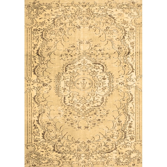 Ahgly Company Indoor Rectangle Persian Brown Traditional Area Rugs, 6' x 9'