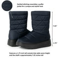 thumbnail image 3 of Alpine Swiss Zoey Women’s Winter Boots | Waterproof Snow Booties | Faux Fur Lined Warm Cozy Comfortable | Anti-Slip Sole | Stylish Outdoor Shoes, 3 of 6