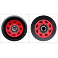 thumbnail image 2 of facefd Roue de Patin en Ligne PU Résistante à l'Usure 58mm Roues 82A Remplacement Noir+rouge, 2 of 9