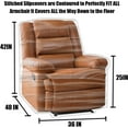thumbnail image 2 of Heavy Duty Water Resistant Armchair Cover, Thick Recliner Cover, Waterproof Plastic Shield Covers for Indoor & Outdoor(Clear), 2 of 8