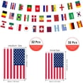thumbnail image 2 of Yanonmyfd World String Flag Banner, 32 Countries International Flags Banner Double Sided Polyester for World Cup Decorations 2026 Olympic Decorations, Soccer (7.87 x 11.02 in-1 Pack), 2 of 11