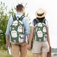 thumbnail image 6 of Daiia Alpaca Faces Vintage Canvas Backpack for Men and Women ,Hiking Backpack,Travel Laptop Bag for School,Large Capacity Backpack, 6 of 8