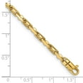 thumbnail image 2 of 14k Yellow Gold Bracelet Chain Styles Fancy Women's 3.8 mm 8.25 in 8.5 Polished Link with Lobster Clasp, 2 of 2