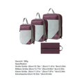 thumbnail image 4 of 4pcs/set Compression Packing Cubes Expandable Storage Travel Luggage Bags Organizer, 4 of 5