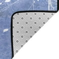 thumbnail image 4 of YFYANG 36"x24" Non-Slip Flannel Carpet Doormat, Living Room Bedroom Office Decorative Area Rugs, Indoor Retro Blue Dream Floor Mats, 4 of 7