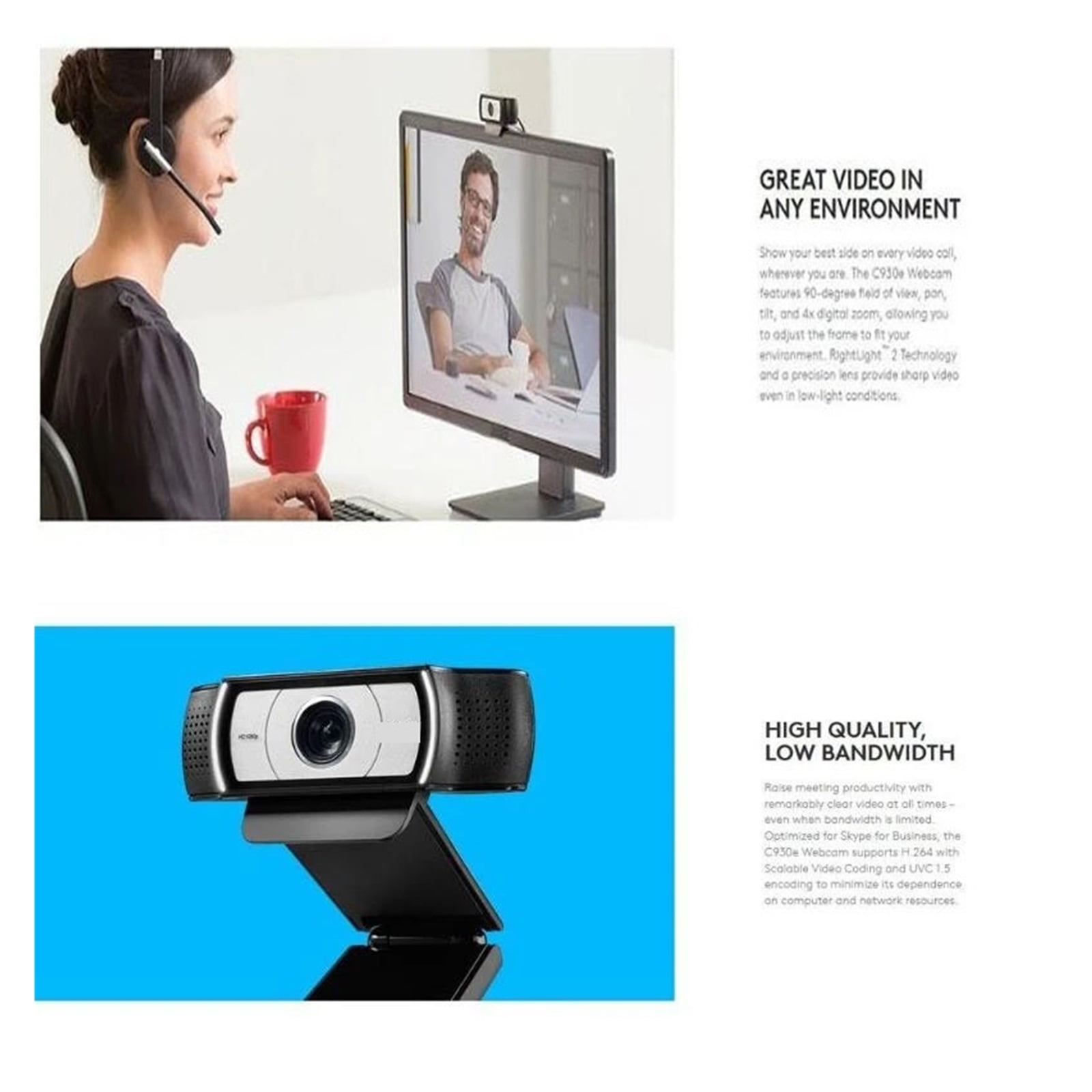 HD 1080P Webcam For Computer Zeiss Lens USB Video Camera 4 Time Digital Zoom Upgrade For Conferencing, Live Streaming, Recording ,HD Video