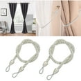 Wovilon Shower Curtain Curtains 2Pcs Ropes Tie Backs For Window Curtain
