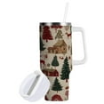 thumbnail image 2 of Simple Modern 30 oz Insulated Stainless Steel Tumbler Double Wall Stainless Steel Tumbler with 2-Way Drinking Christmas Trees Deer and Houses, 2 of 9