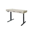 thumbnail image 4 of Rustic Wood Electronic Sit/Stand Desk Writing Table Office Storage White, 4 of 10