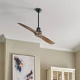 thumbnail image 4 of Kichler Lighting 56-in Satin Black with Antique Pewter Accents Downrod Mount Indoor Ceiling Fan with Remote (2-Blade), 4 of 10