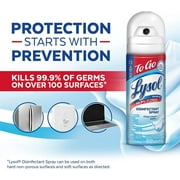 (2 pack) Lysol To Go Travel Size Disinfectant Spray, Crisp Linen, 1.5 fl oz