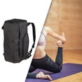 thumbnail image 1 of Mochila de yoga, estera de yoga duradera, resistente al desgaste, multifunción, ligera y a la moda Negro Cola Bolsas de yoga, 1 of 8