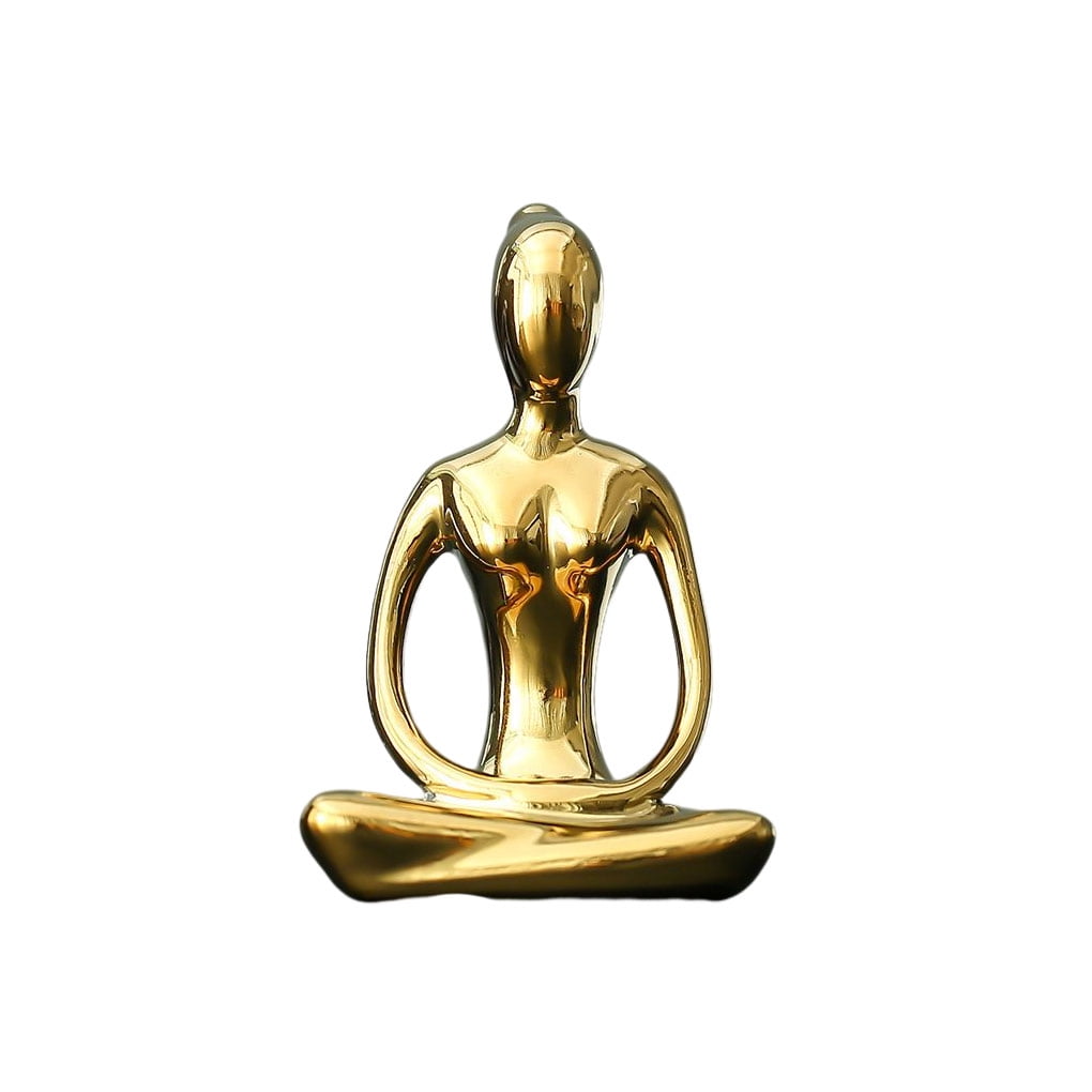 Worallymy Yoga Statue Realistic Figurines Pose Statues Exquisite Mini