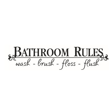 Decalgeek Removable DIY Wall Sticker Mural Home Decal Decor For Bathroom