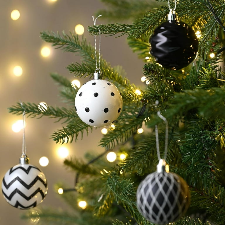 Christmas Ball Ornaments Black Christmas Tree Decorations with