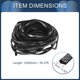 thumbnail image 5 of Fibra de carbono negra de cromo 39.37 pies (12M), 5 of 7