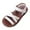White, variant on TOWED22 Girls Strap Sandals Braided Upper Flat Dress Sandals Round Open Toe Summer Shoes Little Kid/Big Kid（Silver,8）